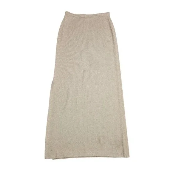 St. John Evening by Marie Gray Maxi Skirt Cream Size 12 Santana Knit - Picture 8 of 12